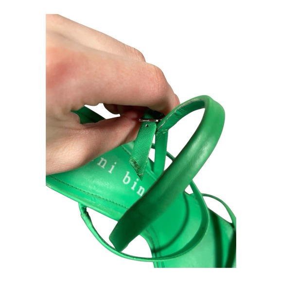 Women's Gianni Bini Strappy Heeled Sandals Green US Size 11 - Picture 12 of 14